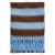 Sjaals - Gårda Dinibor Striped Scarf (blauw/bruin)