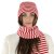 Sjaals - Gårda Engelberg Striped Wool Mix Scarf (rood/wit)