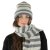 Sjaals - Gårda Grindelwald Striped Wool Mix Scarf (beige/grijs)