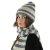Sjaals - Gårda Grindelwald Striped Wool Mix Scarf (beige/grijs)