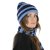 Sjaals - Gårda Grindelwald Striped Wool Mix Scarf (blauw)