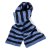 Sjaals - Gårda Grindelwald Striped Wool Mix Scarf (blauw)