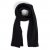Sjaals - Gårda Sölden Cable Knit Wool Mix Scarf (zwart)