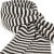 Sjaals - Gårda Engelberg Striped Wool Mix Scarf (bruin/wit)