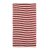 Sjaals - Gårda Engelberg Striped Wool Mix Scarf (rood/wit)