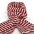 Sjaals - Gårda Engelberg Striped Wool Mix Scarf (rood/wit)