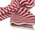 Sjaals - Gårda Engelberg Striped Wool Mix Scarf (rood/wit)