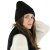 Sjaals - Gårda Sölden Cable Knit Wool Mix Scarf (zwart)