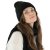 Sjaals - Gårda Sölden Cable Knit Wool Mix Scarf (zwart)