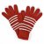 Handschoenen - Gårda Cavalese Knitted Wool Mix Gloves (rood/wit)