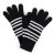Handschoenen - Gårda Cavalese Knitted Wool Mix Gloves (zwart/wit)