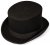 Hoeden - Gårda Chieri Top Hat Wool (zwart)