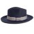 Hoeden - Gårda Belluno Crushable Wool felt Fedora (blauw)