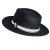 Hoeden - Gårda Belluno Crushable Wool felt Fedora (zwart)
