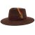 Hoeden - Gårda Everett Fedora (bruin)