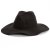 Hoeden - Gårda Fabriano Wide Brim Wool Fedora (zwart)