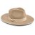 Hoeden - Gårda Mapleton Wide brimmed Fedora (beige)