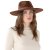 Hoeden - Gårda Marcola Wide brimmed Fedora (bruin)