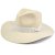 Hoeden - Gårda Marcola Wide brimmed Fedora (wit)