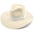 Hoeden - Gårda Marcola Wide brimmed Fedora (wit)