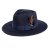 Hoeden - Gårda Molinella Crushable Wool felt Fedora (blauw)