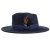 Hoeden - Gårda Molinella Crushable Wool felt Fedora (blauw)