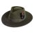 Hoeden - Gårda Molinella Crushable Wool felt Fedora (groente)