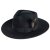 Hoeden - Gårda Molinella Crushable Wool felt Fedora (zwart)