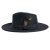 Hoeden - Gårda Molinella Crushable Wool felt Fedora (zwart)