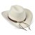 Hoeden - Gårda Toquerville Crushable Wool felt Western hat (crème)