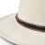 Hoeden - Gårda Toquerville Crushable Wool felt Western hat (crème)