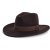 Hoeden - Gårda Pocatello Crushable Wool felt Western hat (bruin)