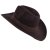Hoeden - Gårda Pocatello Crushable Wool felt Western hat (bruin)