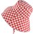 Hoeden - Gårda Poppy Checkered sun hat (rood)