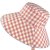 Hoeden - Gårda Poppy Checkered sun hat (roze)
