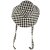 Hoeden - Gårda Poppy Checkered sun hat (zwart)