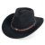 Hoeden - Gårda Santaquin Crushable Wool felt Western hat (zwart)