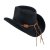 Hoeden - Gårda Santaquin Crushable Wool felt Western hat (zwart)