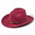 Hoeden - Gårda Toquerville Crushable Wool felt Western hat (rood)