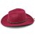 Hoeden - Gårda Toquerville Crushable Wool felt Western hat (rood)