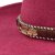 Hoeden - Gårda Toquerville Crushable Wool felt Western hat (rood)