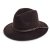 Hoeden - Gårda Vicenza Crushable Wool felt Fedora (bruin)