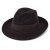 Hoeden - Gårda Volterra Fedora Wool Hat (donkerbruin)