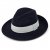 Hoeden - Gårda Volterra Fedora Wool Hat (marineblauw/gebroken wit)