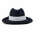 Hoeden - Gårda Volterra Fedora Wool Hat (marineblauw/gebroken wit)
