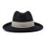 Hoeden - Gårda Volterra Fedora Wool Hat (zwart/crème)