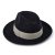 Hoeden - Gårda Volterra Fedora Wool Hat (zwart/crème)