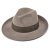 Hoeden - Gårda Volterra Fedora Wool Hat (taupe/militair groen)