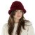 Hoeden - Gårda Atri Angora Cloche (bordeaux)