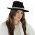 Hoeden - Gårda Belluno Crushable Wool felt Fedora (zwart)